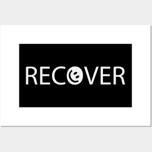 Recover recovering artistic text design Posters and Art